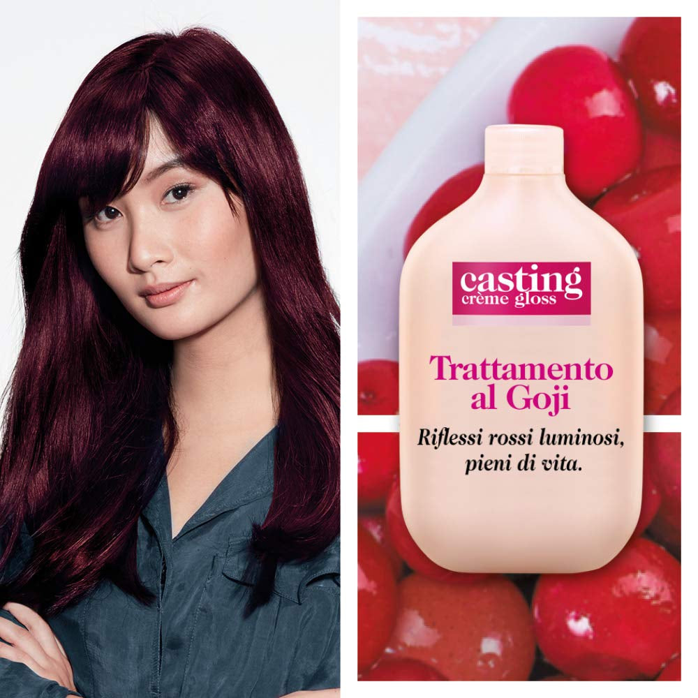 Haarfärbemittel Casting Creme Gloss ohne Ammoniak N360 Black Cherry Haarfärbemittel Naty Shop
