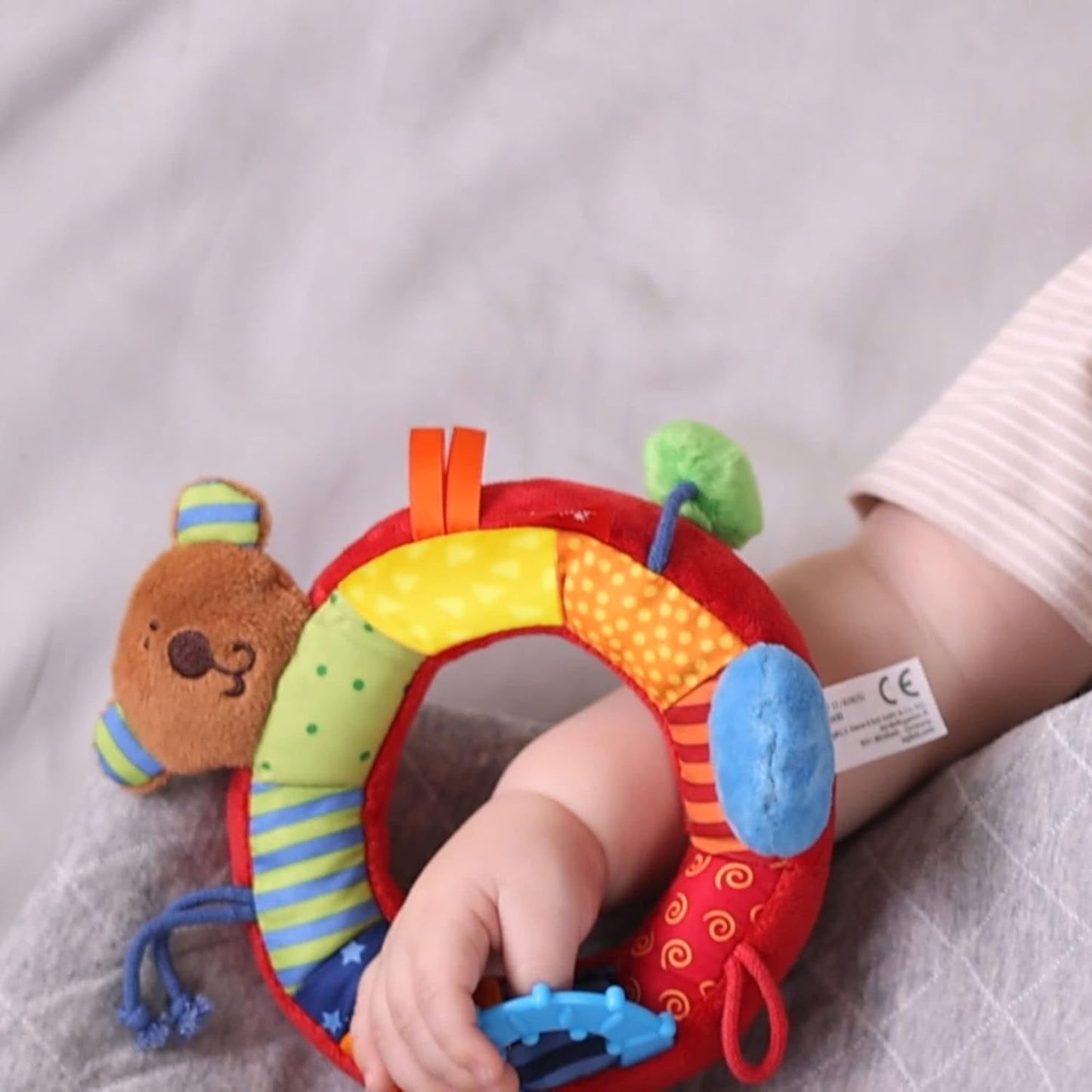 SIGIKID 40490 Aktivring Baby Activity PlayQ Mädchen- und Jungenspielzeug, empfohlen für Kinder ab 3 Monaten, mehrfarbig Babyspielzeug Naty Shop