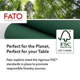 , weiche und zarte Einweg-Papierservietten, 40 Stück, Serviettengröße 38 x 38, in 4 gefaltet, 2 Schichten, weiße Farbe, 100 % reines Zellulosepapier, FSC-Zertifikate (3er-Pack)