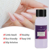 GZMAYUEN Poly-Nagelgleitlösung, 30 ml * 2 Nagelverlängerungsgel, flüssiges Poly-Verlängerungsgel – einfache DIY-Gleitlösung mit Pinsel