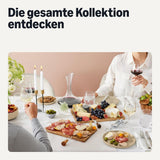 Amazon Basics – Geschirrset aus glasiertem Steinzeug, 18-teilig, 6 komplette Sets, spülmaschinenfest, Elfenbeinfarben