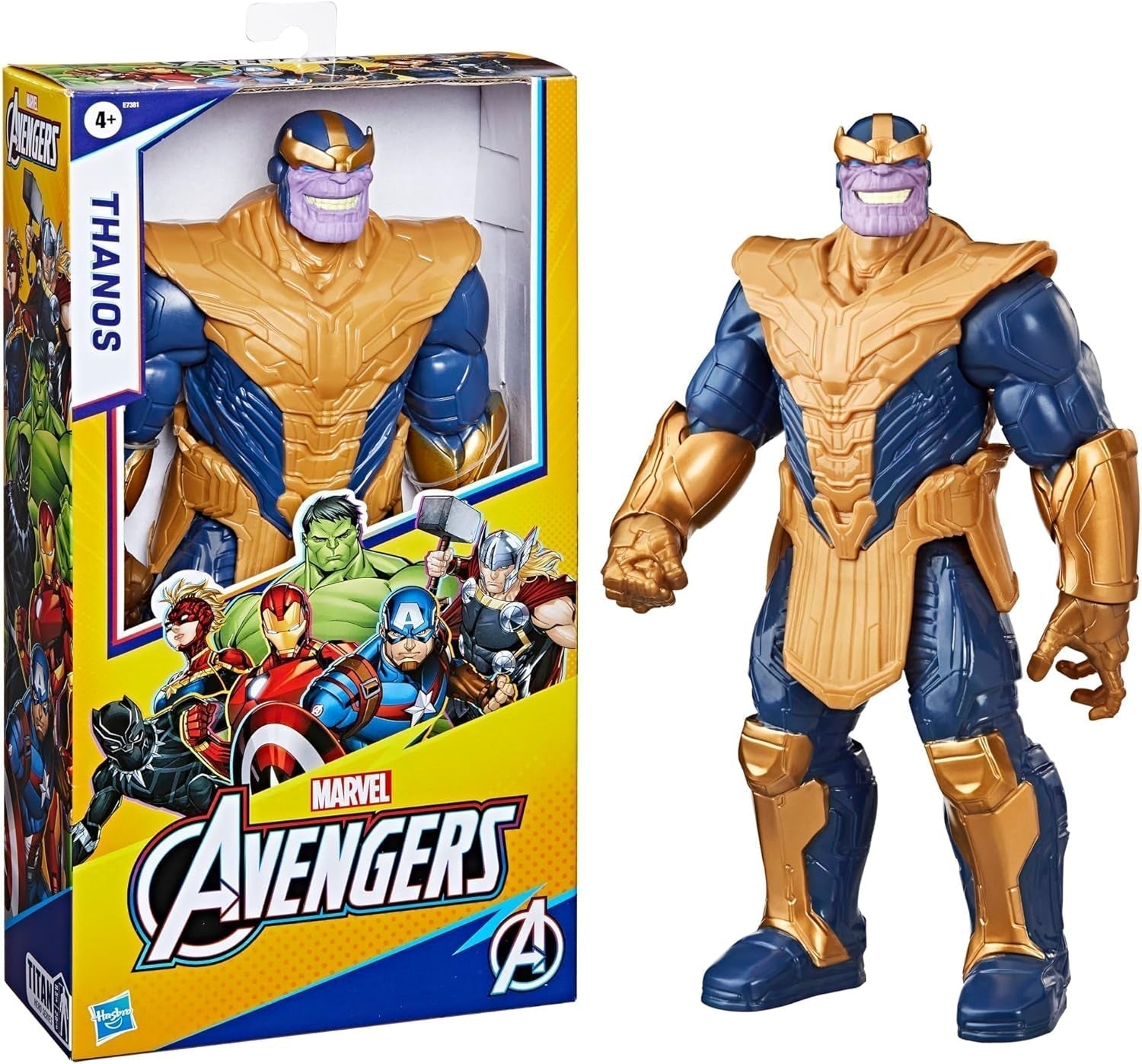 Marvel Avengers Titan Hero Series Deluxe Thanos Actionfigur Braun Actionfiguren Naty Shop