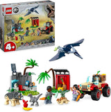 LEGO Jurassic World Rettungszentrum für Baby-Dinosaurier, Set mit kleinen Dinosaurierfiguren, darunter Triceratops, Ankylosaurus und Velociraptor, Baugeschenk für Jungen und Mädchen ab 4 Jahren, 76963 Bausets Besuchen Sie den LEGO-Store Singur