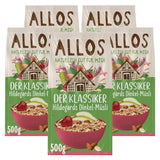 Allos, ungesüßtes Beerenmüsli, Packung 5 x 500 Gramm Cereals Naty Shop Hildegards Dinkelmüsli