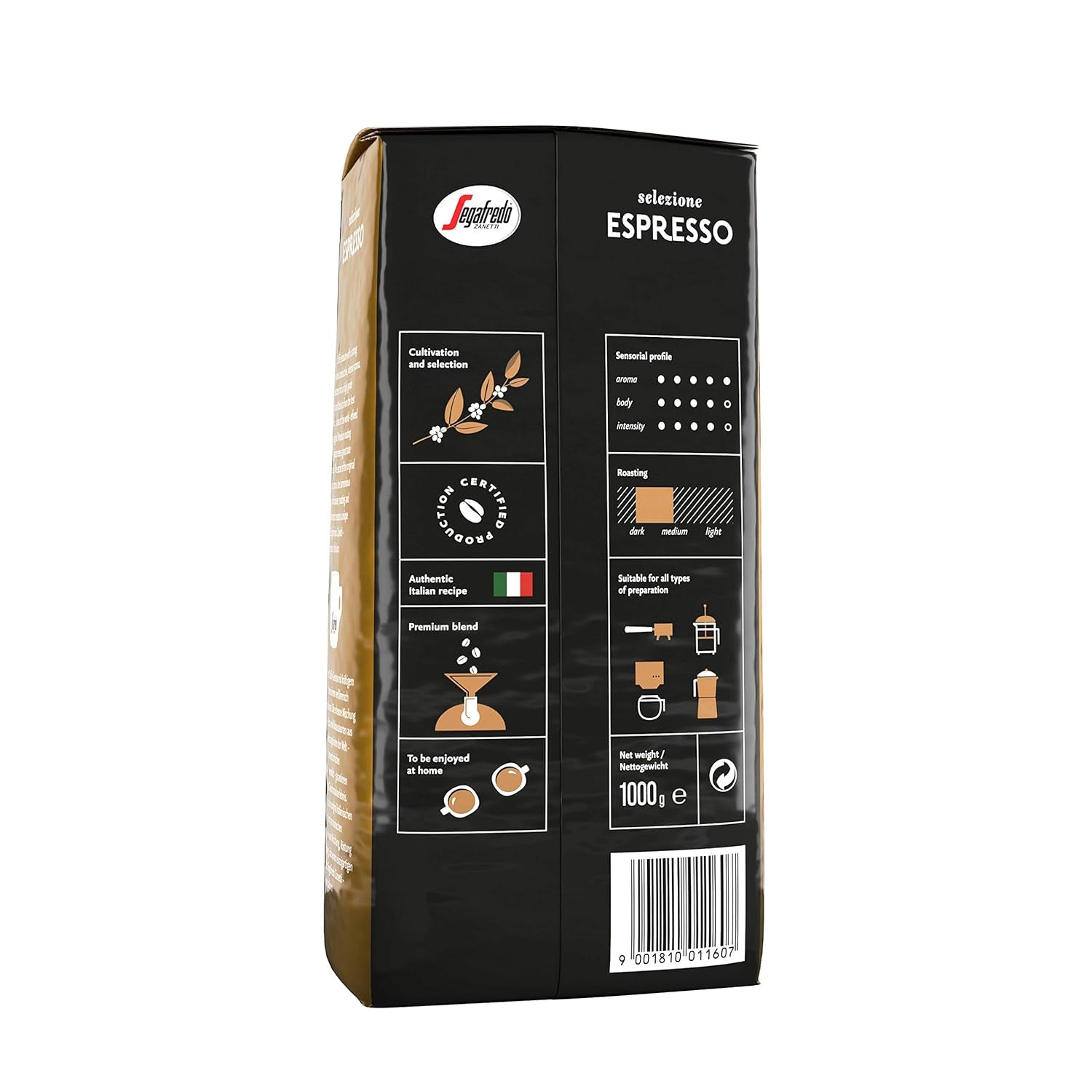 Segafredo - Auswahl an Espressobohnen - 8x 1 kg
