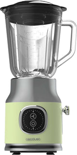 Cecotec Standmixer Retro Retrotwist Grün. 800W Maximale Leistung, Pulse-Funktion, 4-Klingen-Messer Mit Schwarzer Titanbeschichtung Und 1L Krug, Vintage-Design in Grün Kitchen Naty Shop
