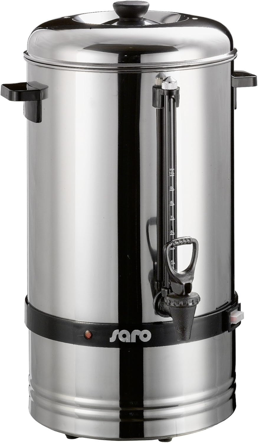 Saro Espressomaschine mit Rundfilter – 6,75 L / 40 Tassen – Edelstahl – Brüh- und Warmhaltefunktion – Sicherheitshahn – Schauglas – 1,5 kW – Modell SAROMICA 6005