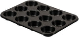, Form 6 Muffins 18,5x27cm, schwarz Formen und Backbleche Naty Shop 12 Muffins