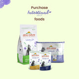 Almo Nature Functional – Darmhilfe – Nassfutter für erwachsene und ausgewachsene Katzen mit empfindlichem Darm – mit Geflügel – unterstützt das Mikrobiom – 70 g (30 Stück)