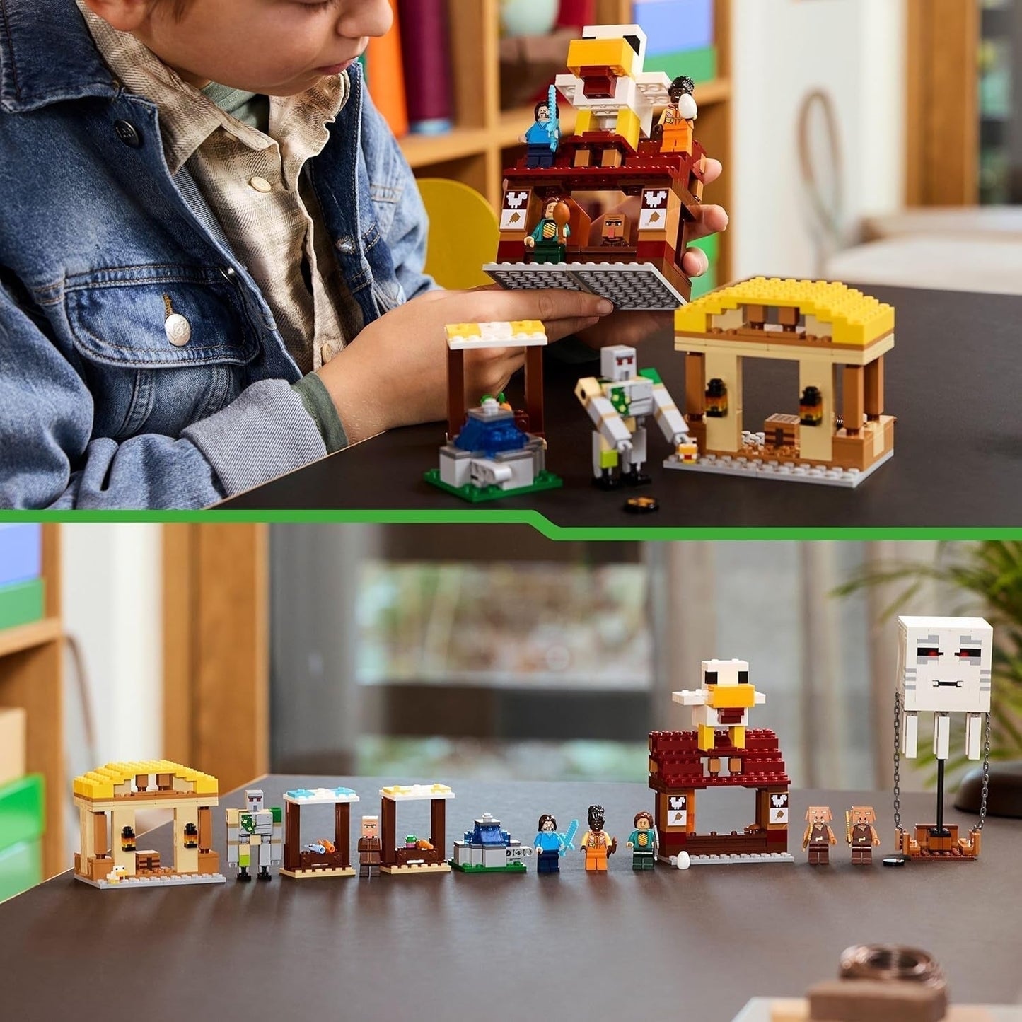 LEGO Minecraft Ghast Balloon Attack – Gamer-Spielzeug für Kinder – Videospiel-Bauset mit Haus, Huhn und Golem – Film-Merchandise für Jungen ab 10 Jahren – 21273 Bausets. Beuche the LEGO-Store