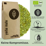BIO Yerba Mate Tee 1 kg ● Original ● Reif ● Ungeröstet ● Luftgetrocknet ● Rauchfrei ● Plastikfrei ● Fair Trade ● Mate-Tees aus Mate-Blättern, Mate-Stücken und Mate-Blatt-Pulver ● DE-ÖKO-006
