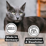 Nassfutter für Katzen Catz Finefood Purrrr Sheep Monoprotein Nr. 113, für Katzen mit empfindlicher Verdauung, 70 % Fleischanteil, 16 Beutel à 85 g