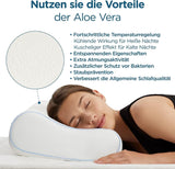 ORTHOVERSE Orthopädisches Kissen – Nackenstützkissen, Schlafkissen, Kopfkissen, Memory-Schaum-Kissen, Kopfkissen, Nackenschmerzkissen – höhenverstellbar, Aloe Vera-Bezug, medizinisches Hilfsmittel Naty Shop Cervical Orthopedic Pillows