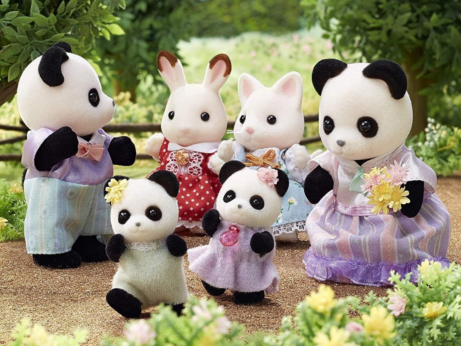 Sylvanian Families L5529 Panda-Familie – Puppenhausfiguren