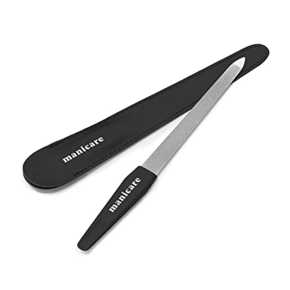 Nagelfeile, gefüttert, natürliche und künstliche Nagelfeile, doppelseitig, mittlere Körnung, stark, robust, für Zuhause, Salon, professionelle Maniküre und Pediküre, 2 Stück