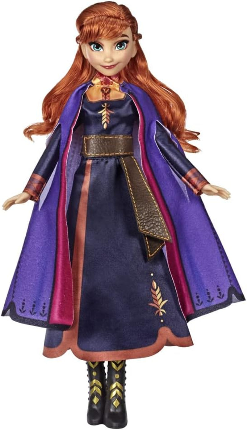 Disney Frozen 2 Frozen Anna Musik singende Puppe in lila Kleid, Spielzeug für 3 Jahre und älter 57237830 Mehrfarbig