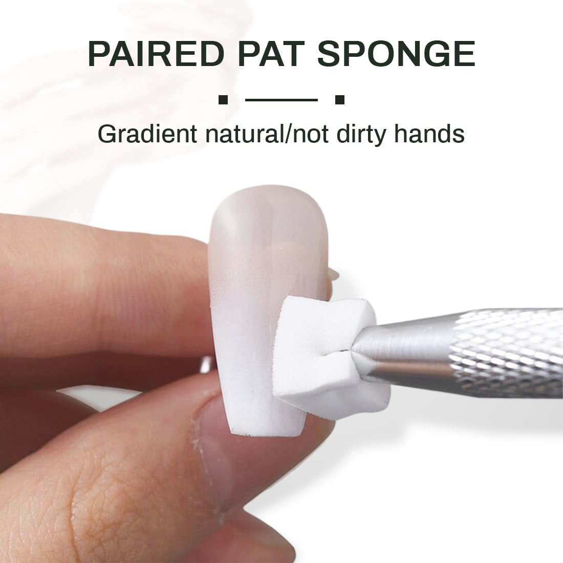 100 Stück Nail Art Schwamm mit Metallgreifer, Sponge Brush Applicator, Sponge Nagel Pinsel, Maniküre Zubehör für Nägel, um eine Varaudzen von Gradient Nail Art Patterns zu erstellen