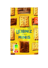 LEIBNIZ Minis Choco Packung mit 12 kleinen knusprigen Milchschokoladenkeksen, Großpackung zur Lagerung oder zum Verkauf (12 x 125 g)