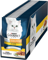 Gourmet Perle Select Strips Nassfutter für Katzen mit Huhn, 26er Pack (26 x 85 g)