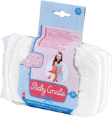 Windeln Theo Klein 1673 Baby Coralie | Für Puppen von 30 bis 50 cm | Drei Windeln mit Klettverschluss | Spielzeug für Kinder ab 3 Jahren
