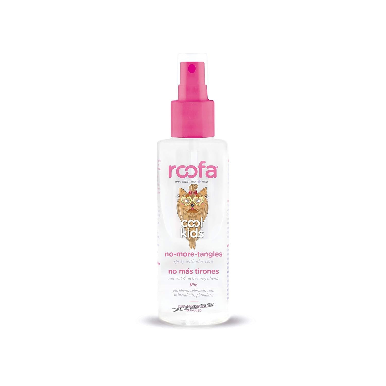 Cool Kids Anti-Tangle Spray für Kinder, 100 ml, Spanien, 92,8 % natürlich, mit Aloe Vera, Seide und Panthenol, Entwirrungsprodukte mit Erdbeerduft Naty Shop Standardtitel