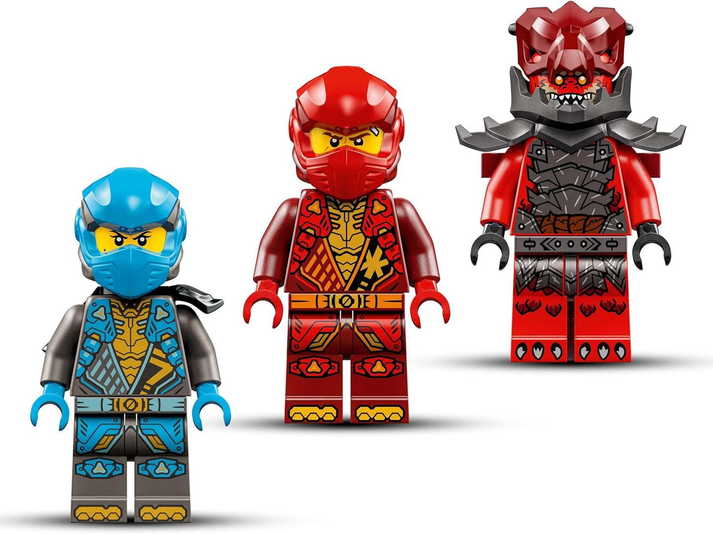 LEGO NINJAGO Kais Sturmreiter-Mech – Fliegendes Motorradspielzeug mit 3 Minifiguren – Mech mit beweglichem Kopf, beweglichen Armen und Beinen – Bauspielzeug – Geschenk für Jungen und Mädchen ab 7 Jahren 71830 Bausets Besuchen Sie den LEGO-Store
