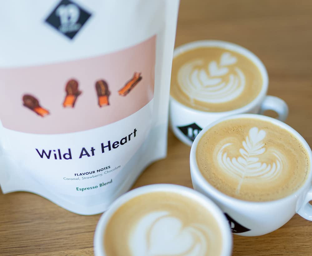 Wild At Heart Espresso | 250g Bohnengans fair & nachhaltig | frisch geröstet | 100 % Arabica-Kaffeebohnen | Spezialitätenkaffee | 19 Gramm Kaffeerösterei