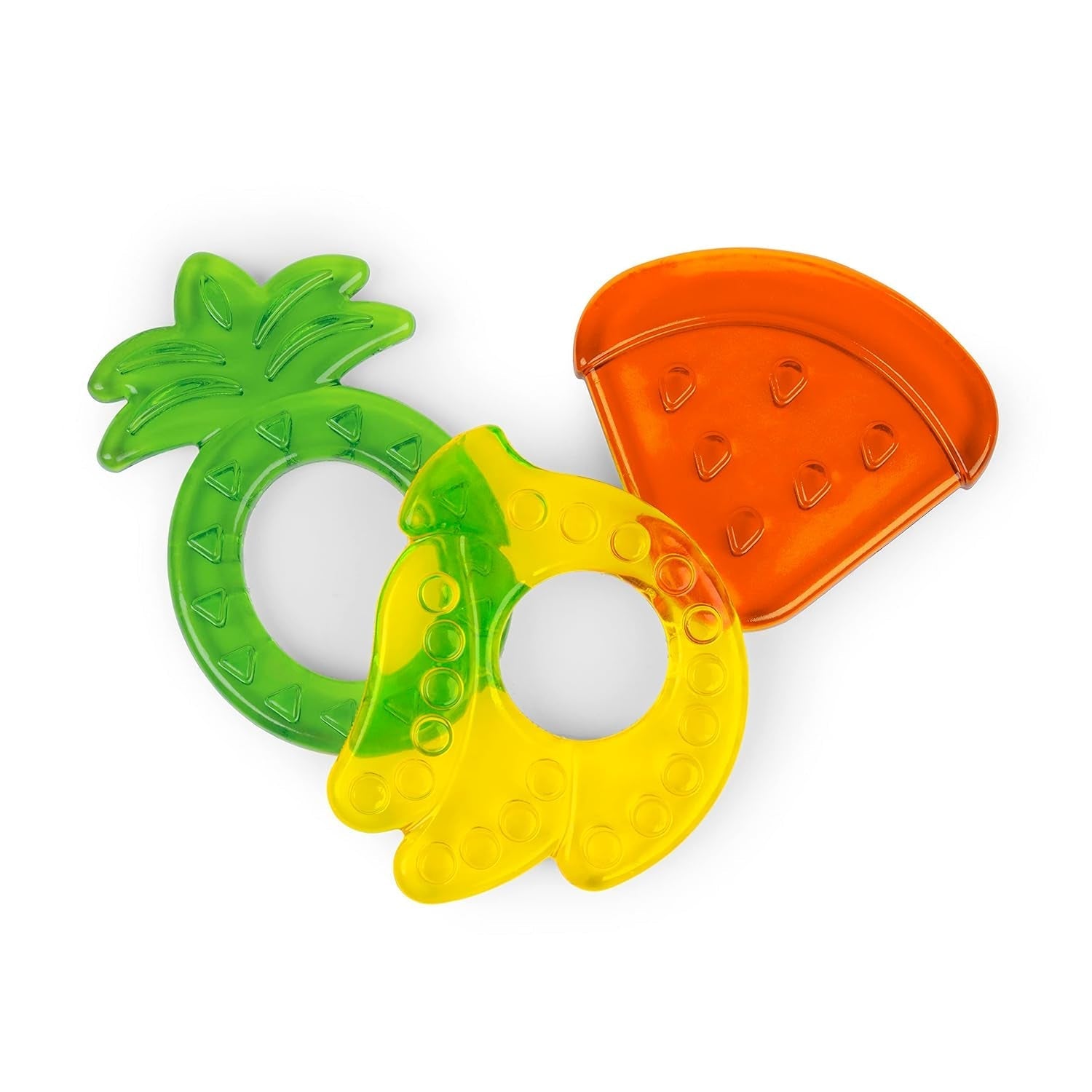 Bright Starts Juicy Chews, 3 BPA-freie Beißringe, für alle Babys ab 3 Monaten