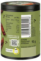 Ostmann Gewürze - Let's Do Like Beef | Rindfleisch-Geschmack für ungewürzte Fleischersatzprodukte | Gewürzsalz für Seitan, Tofu und vegetarische und vegane Gerichte | 90 g in Metalldose recyclebar