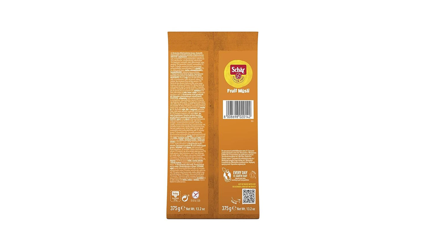 Früchtemüsli, 375 g Packung