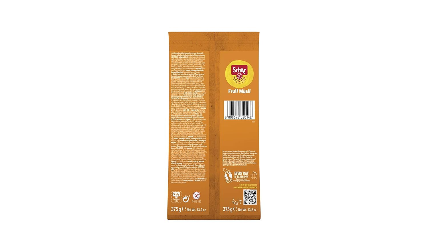 Früchtemüsli, 375 g Packung