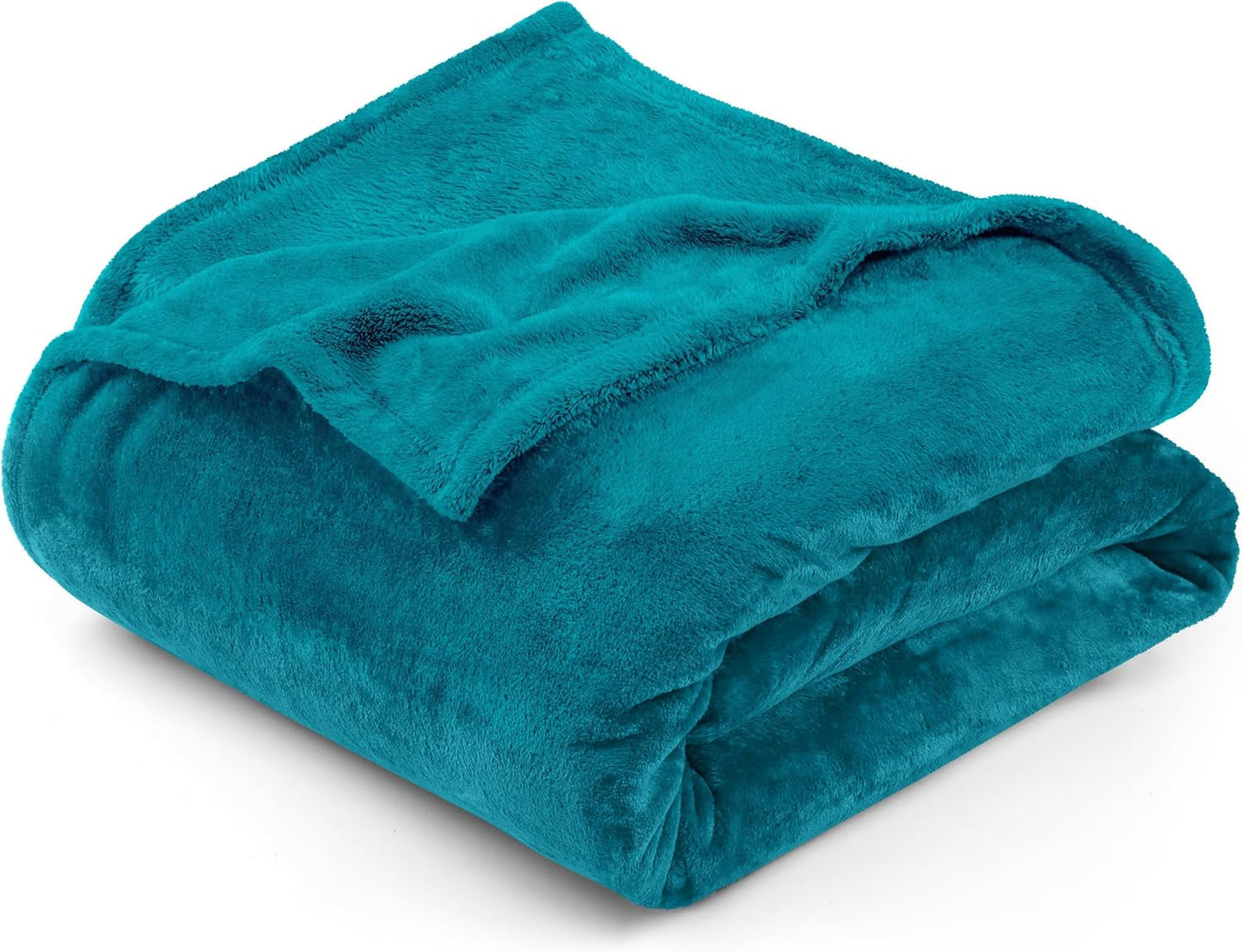 Utopia Bedding Kuschelige Fleecedecke [228 x 228 cm, Grau] Weiche, leichte, warme und flauschige Decke, bequeme und atmungsaktive Decke für Bett, Sofa, Couch, Betten und Decken. Besuchen Sie den Utopia Bedding-Store, Türkis, 220 x 240 cm