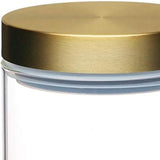 Luftdichte Frischhaltedose aus Glas von MasterClass mit Messingdeckel, 700 ml (1,25 pts) Frischhaltedosen Naty Shop