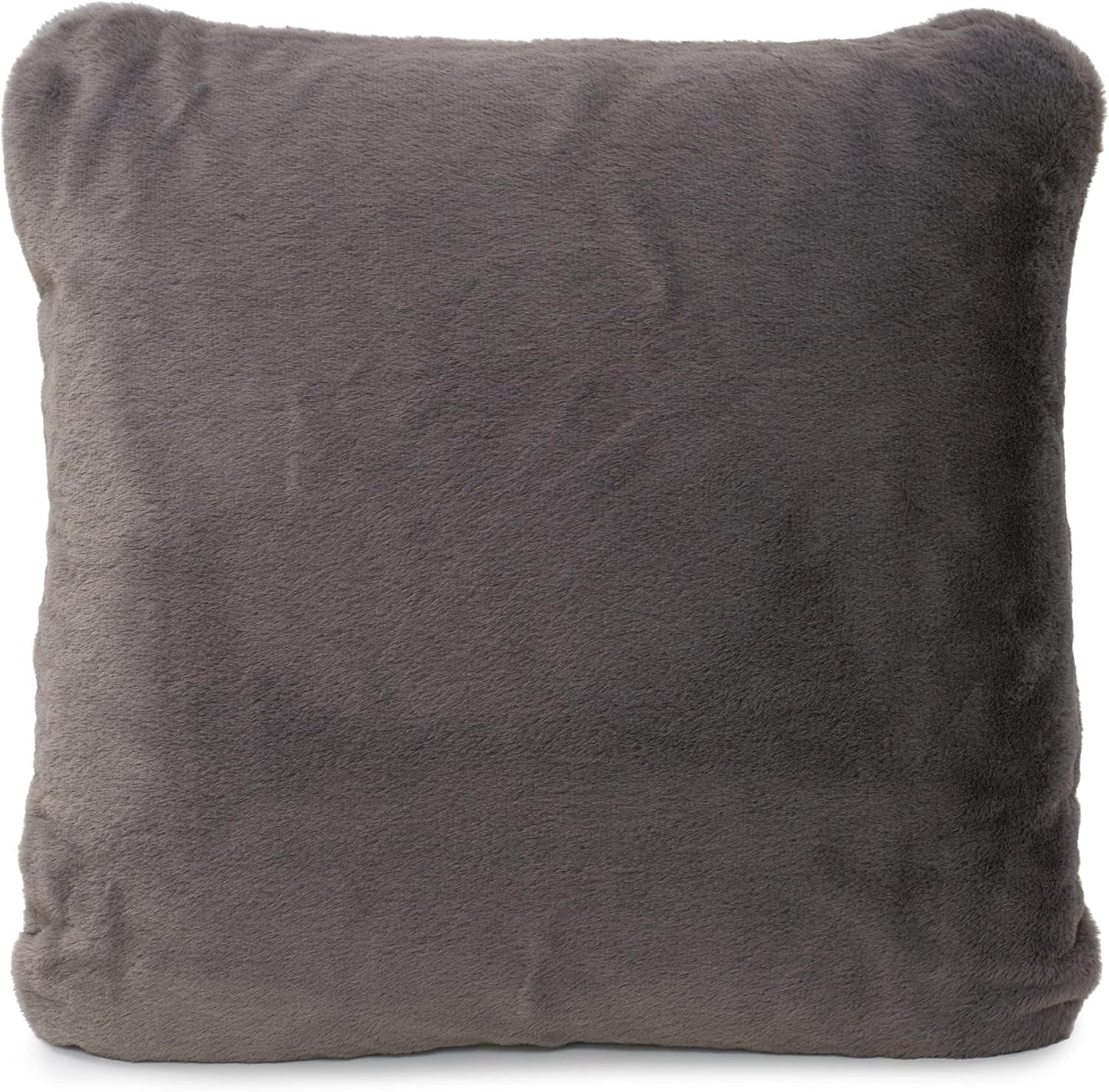 Gözze - Bequemer Kissenbezug, Merino Feeling, 50X50 cm - Dunkelgrüne Betten und Decken Besuche den Gözze-Store Anthrazit