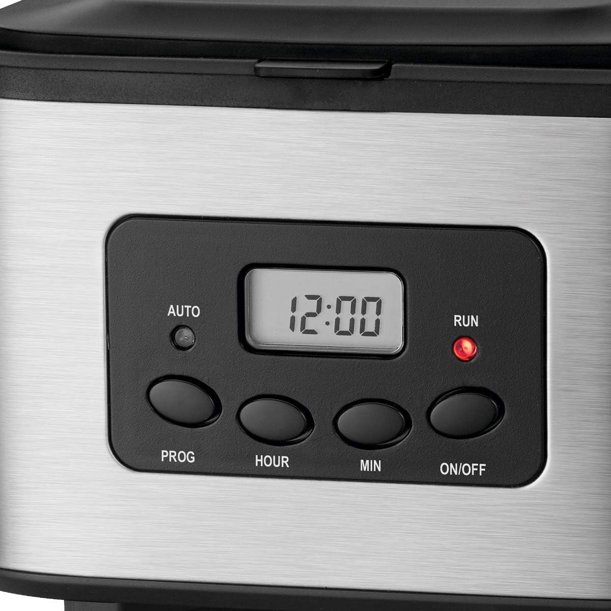 Clatronic® Kaffeemaschine mit Timer, 1,5-Liter-Karaffe für 12-14 Tassen Kaffee, 24-Stunden-LCD-Timer, Warmhaltefunktion, Anti-Tropf, herausnehmbarer Filter, Display und Kontrollleuchten, 900 W – KA 3642