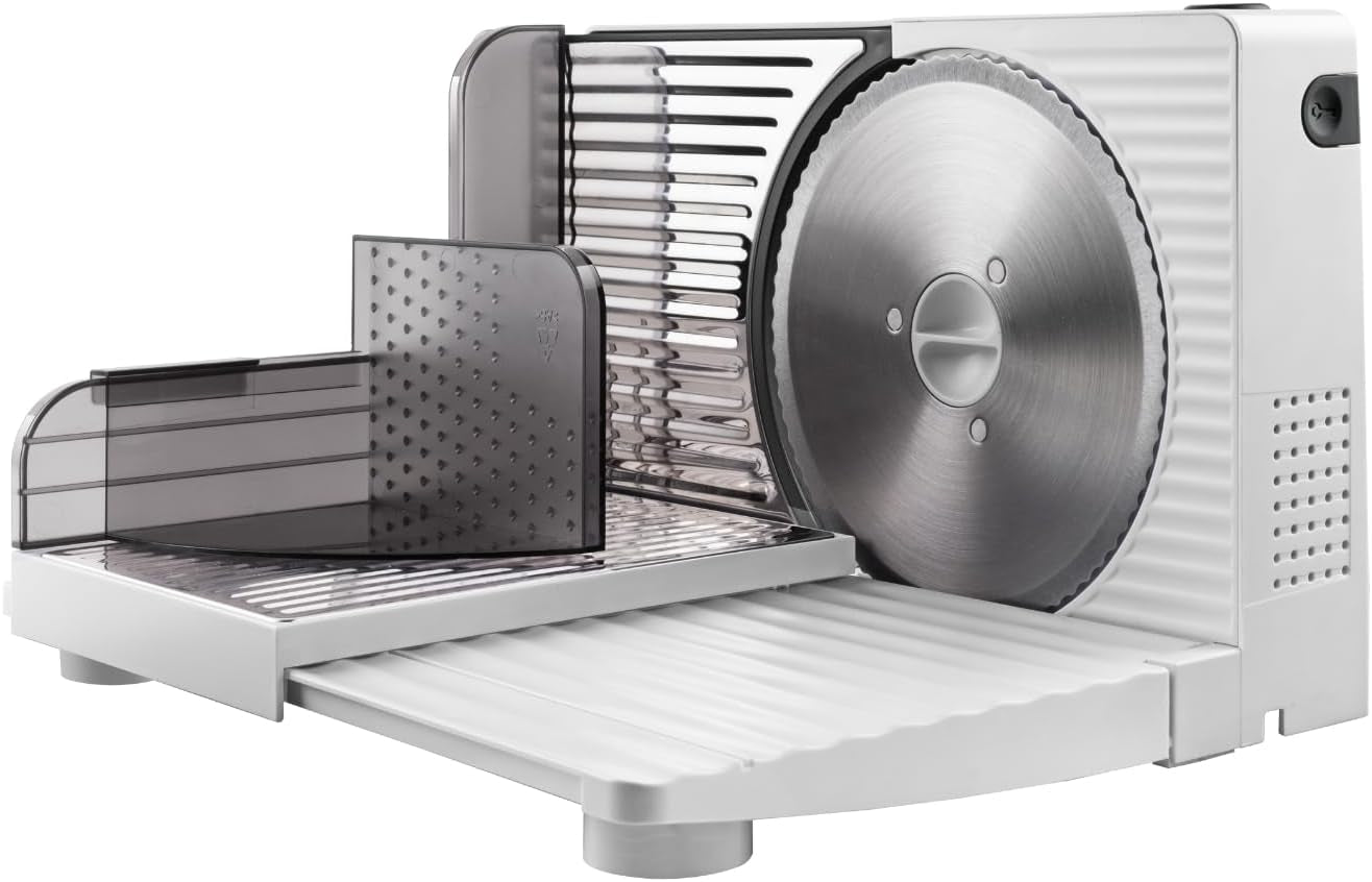 Cutmaster Compact, Allesschneider, Edelstahl, 100 W Aktenvernichter und Allesschneider Naty Shop Kompakt
