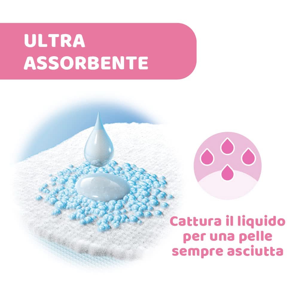 Chicco Acterielle Natural Feeling Stilleinlagen, 30 Stück Lebensmittel- und Stillzubehör Bebe Naty Shop