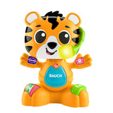 Fisher-Price Baby & Toddler Beat Bande Lern & Tanz Tiger Justin Lernspielzeug mit Geräuschen und Lichtern für Babys ab 9 Monaten, deutsche Ausgabe, HYL31 Bebe Naty Shop Toys Standardtitel