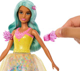 Barbie Hidden Magic – Teresa-Puppe mit Feen-Outfit, welligem Haar und Kamm für lustiges Frisieren, ab 3 Jahren, HLC36