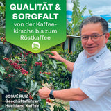 Hochland Kaffee - Holanka Crema - 250g Kaffeebohnen - Nachhaltiger Direktverkauf - Perfekt für Vollautomaten und Siebträger - Milder aromatischer Geschmack - Beste Qualität aus Peru