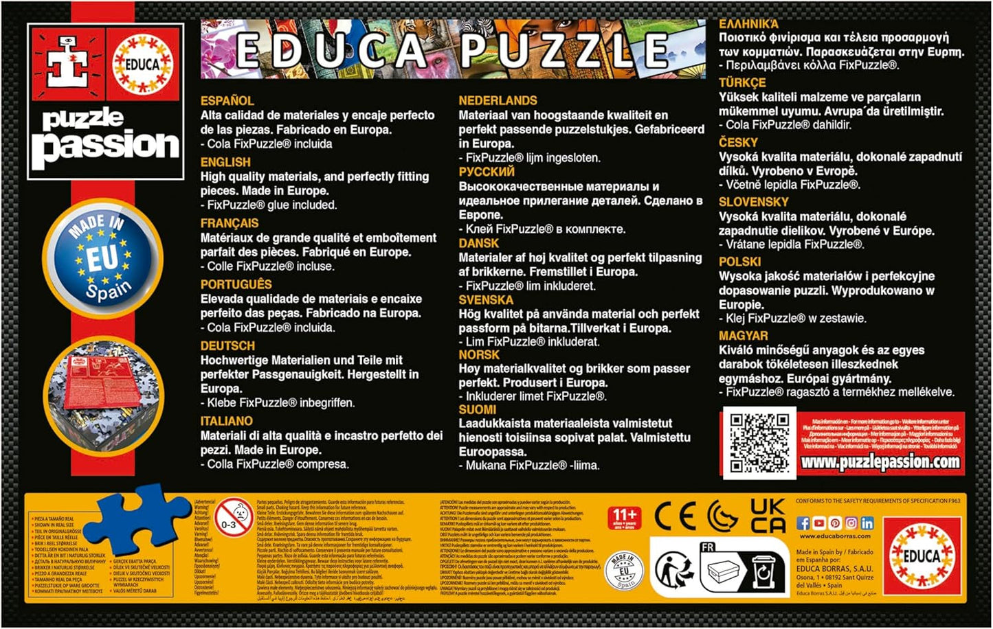 Educa - Puzzle 500 Teile für Erwachsene | Sonnensystem, Puzzle 500 Teile für Erwachsene und Kinder ab 11 Jahren, Planeten, Weltraum, Weltraum (18449) Puzzle Naty Shop