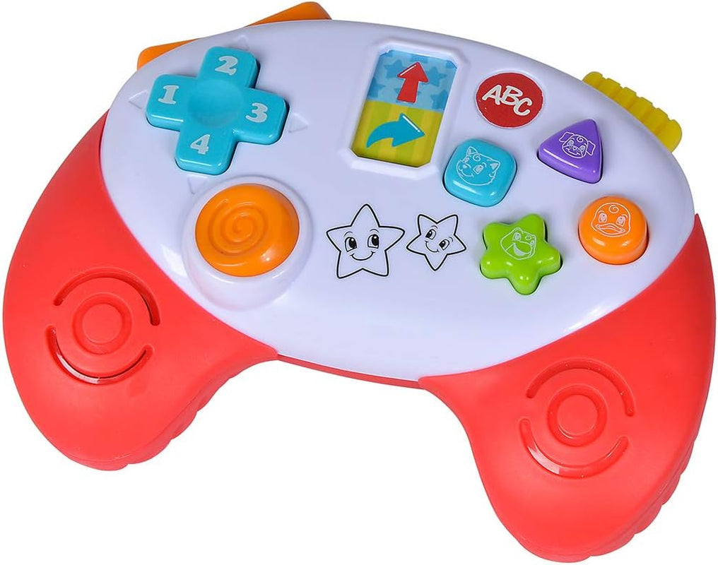 Simba 104010017 – ABC-Gamecontroller, Babyspielzeug, Tiergeräusche, Lieder, 20+ Geräusche, ab 12 Monaten, Motorik, Spielkonsole, Kleinkindspielzeug, Spieltelefon Bebe Toys Naty Shop Standardtitel
