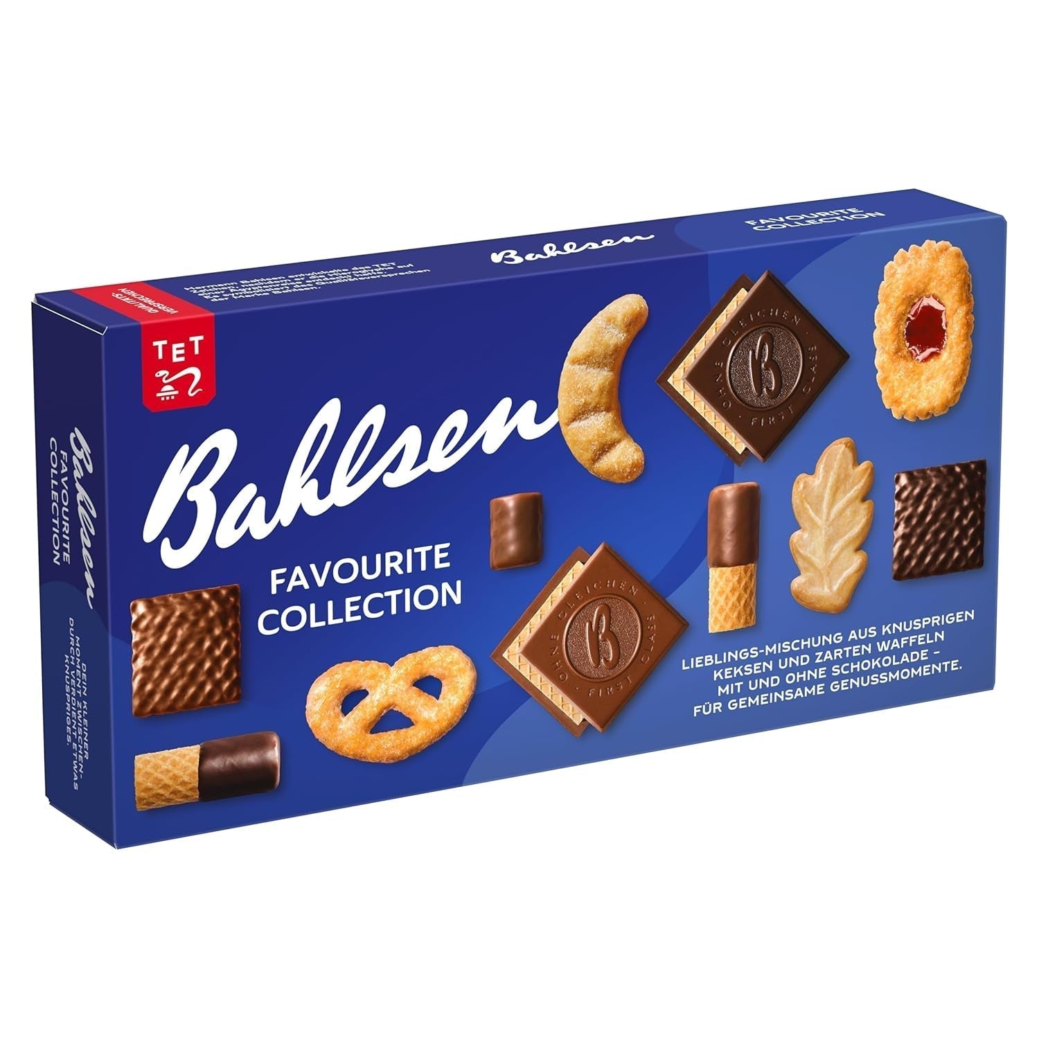 Bahlsen Favorite Collection S Packung mit 6 knusprigen Keksen und Waffelmischungen, dunkle Schokoladenmilch (6 x 161 g / 966 g)