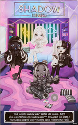 Rainbow High Shadow High Mädchennachtpuppe – Natasha Zima – 28 cm große Modepuppe in Grautönen, weißem Haar und silbernem Outfit mit Accessoires und Kamm – Für Sammler und Kinder ab 6 Jahren