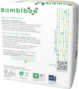 Bambiboo Mini-Einwegwindeln, hautfreundlich, mit weicher Bambusfaser-Nabelöffnung – Windeln für Neugeborene – Einwegwindeln für Neugeborene – Hautschutz – Größe 2, 25 Stk
