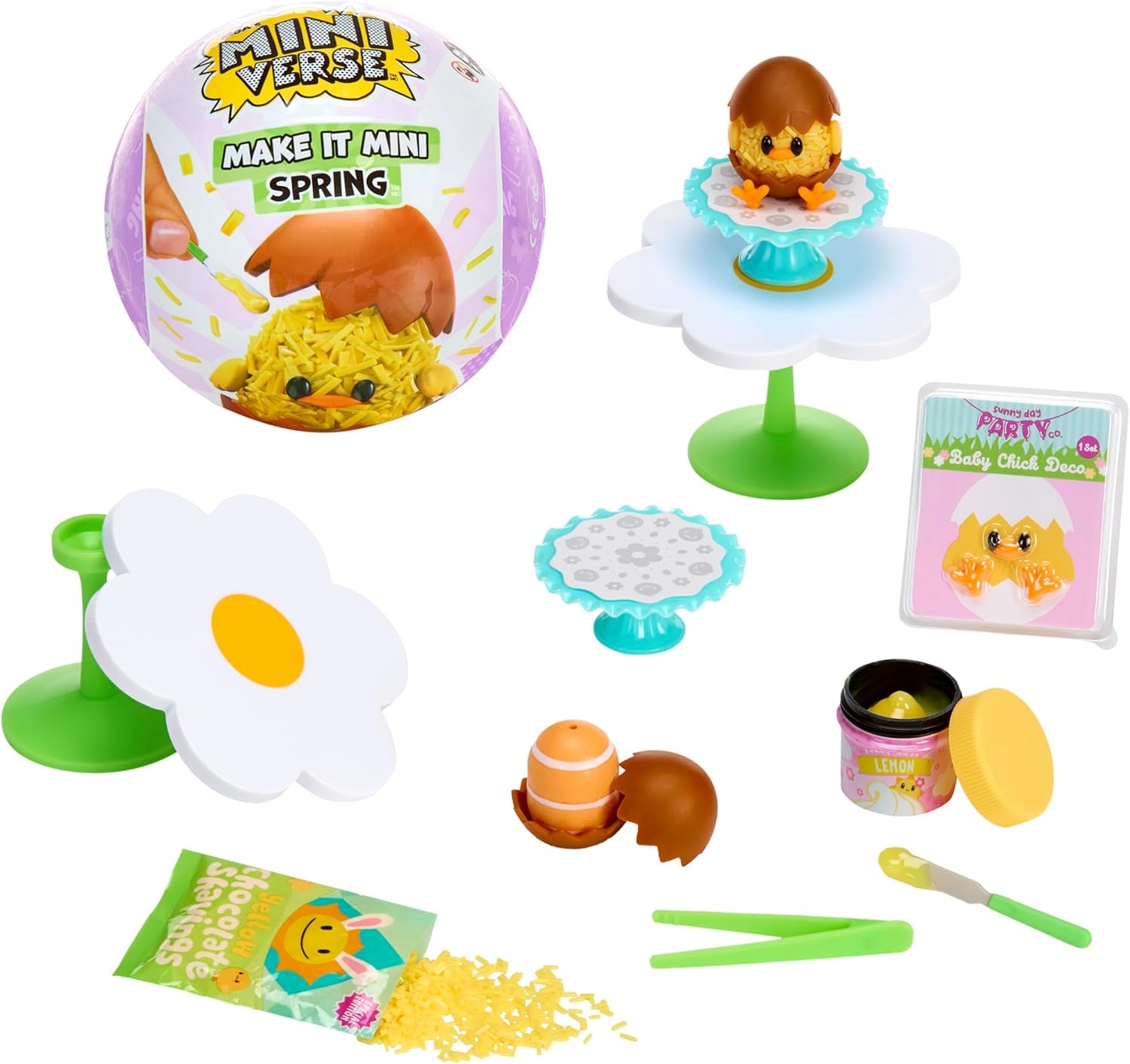 MGAs Miniverse Make It Mini-Frühlingsserie – saisonale Miniatur-Sammlerstücke aus Kunstharz zum Selbermachen und Ausstellen mit nachgebildeten, nicht essbaren Zutaten – für Sammler und Kinder ab 8 Jahren