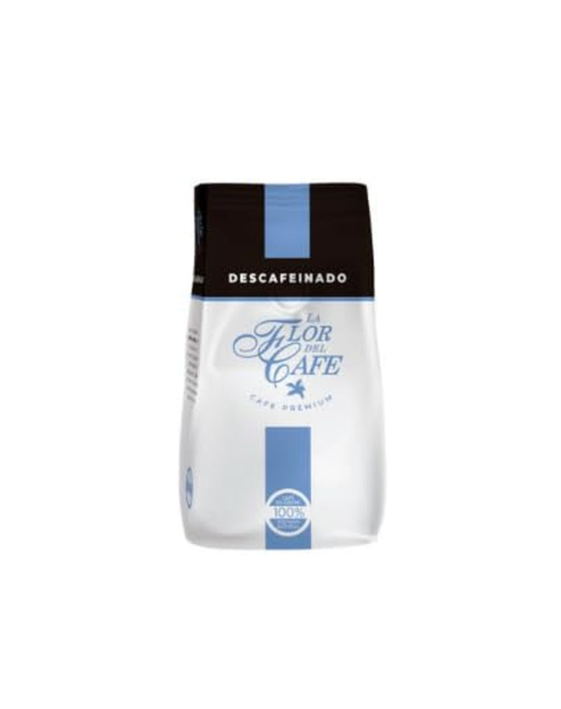Entkoffeinierte Kaffeebohnen Flor del Café – 500 g | Leicht entkoffeiniert | 100 % Arabica | Packung mit 20 Beuteln