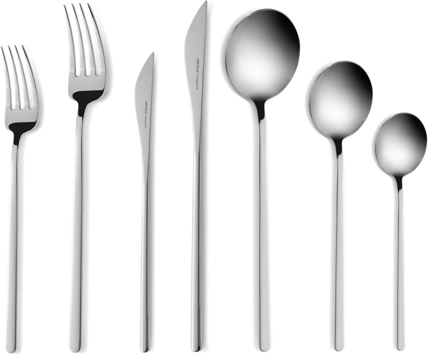 Karaca Focus Elegance, 84-teiliges Besteckset, 12 Personen Kitchen Naty Shop