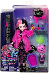 Partyzubehör für MONSTER HIGH-Puppe und Pyjama, Draculaura, Fledermauszählung, fabelhafte Puppe, Haustier-Creepover-Party, HPY66, Naty Shop-Puppen