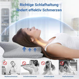 NVKHG Memory-Schaum-Kissen, ergonomisches Nackenkissen, Kopfkissen, Memory-Schaum-Kissen, Kopfkissen für Seiten-, Rücken- und Bauchschläfer zur Verbesserung der Schlafqualität, 60 x 41 x 13/11 cm, orthopädische Nackenkissen, Naty Shop